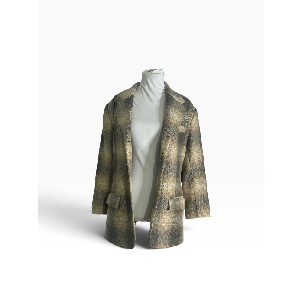 Vintage J.J. Farmer Plaid Wool Blazer Jacket, Size 6 - Picture 5 of 6